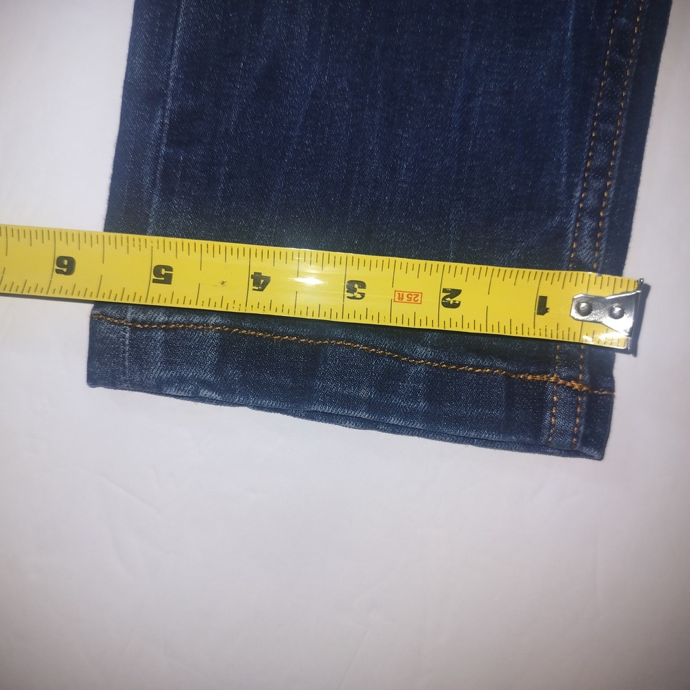 Fendi Roma Girls Dark Wash Slim Leg Jeans Embroidered Logo Back Pocket Size 12A - Picture 15 of 15
